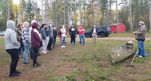 ALC Students at Manoomin Camp
